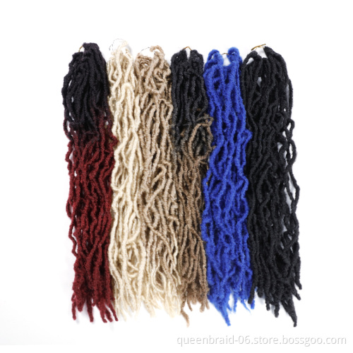 21strands 14"  Goddess Locs Crochet Hair Synthetic Ombre Nu Locs Crochet Braiding Hair Extensions Crochet Goddess Nu Locs